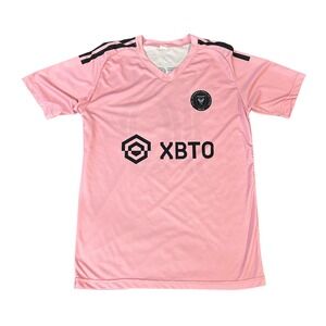 Lionel Messi Inter Miami CF Jersey Pink MLS Soccer Shirt Mens Medium No. 10 XBTO